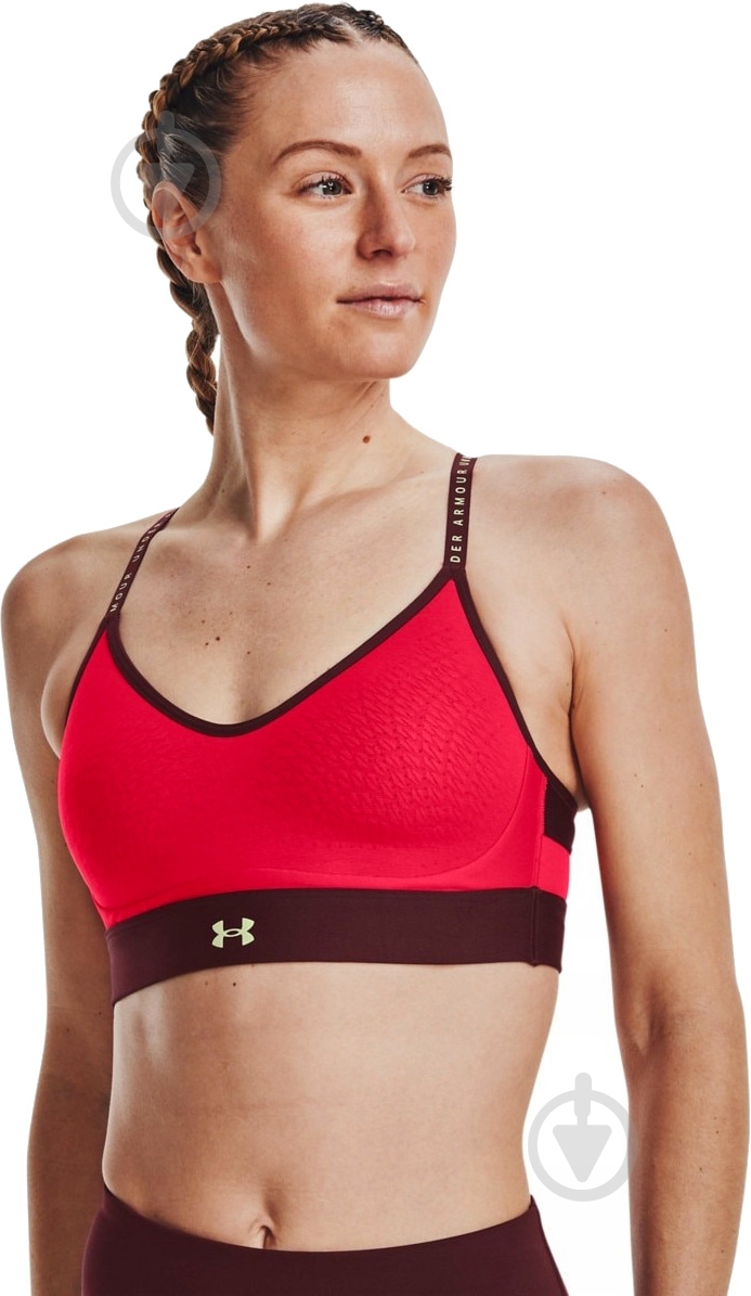Бра Under Armour Infinity Low 1365233-890 р.XS красный - фото 5 Бра Under Armour Infinity Low 1365233-890 р.XS красный - фото 5