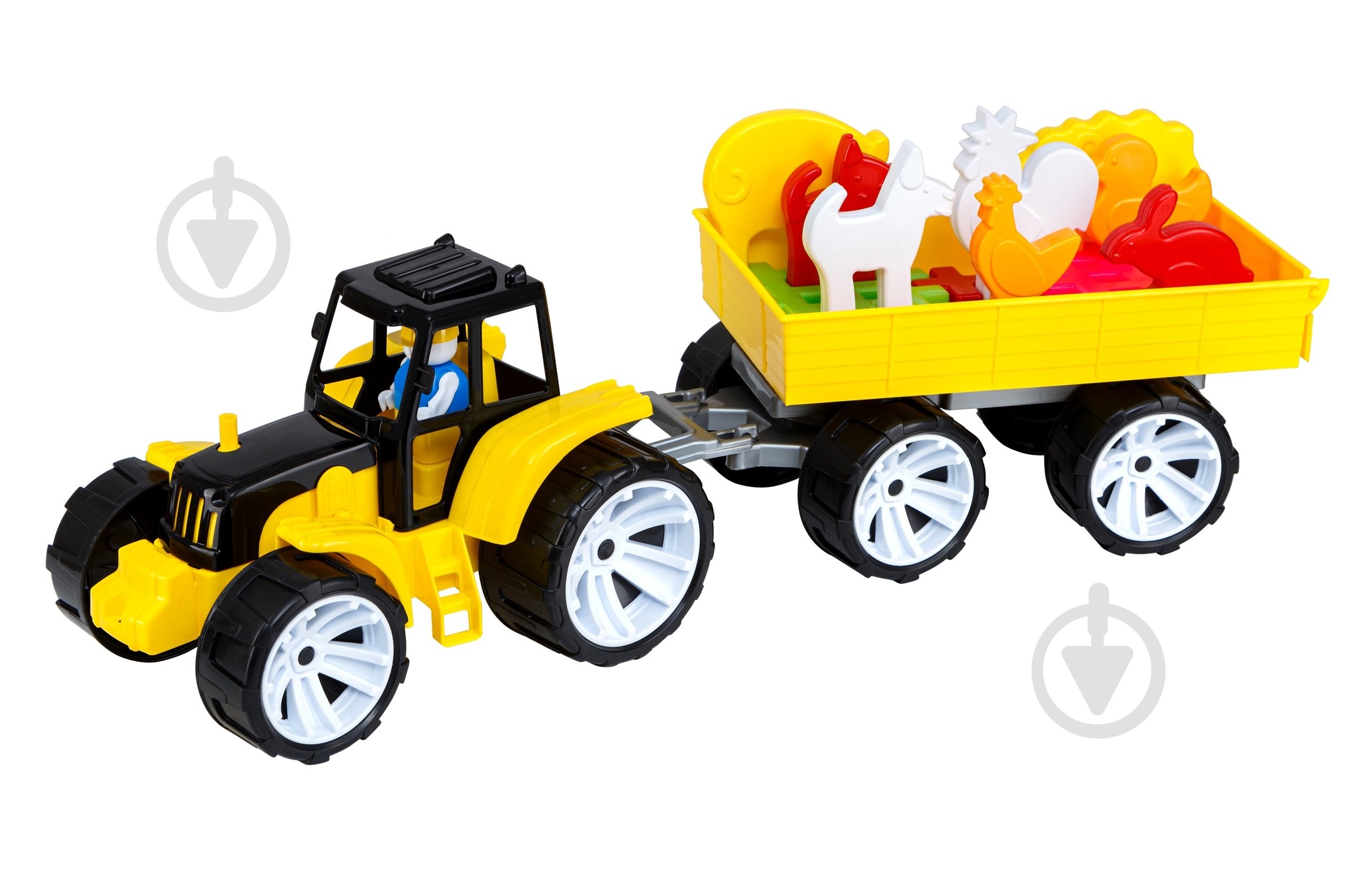 Трактор із причепом Bamsic Ферма 007/12 - фото 1 Трактор із причепом Bamsic Ферма 007/12 - фото 1