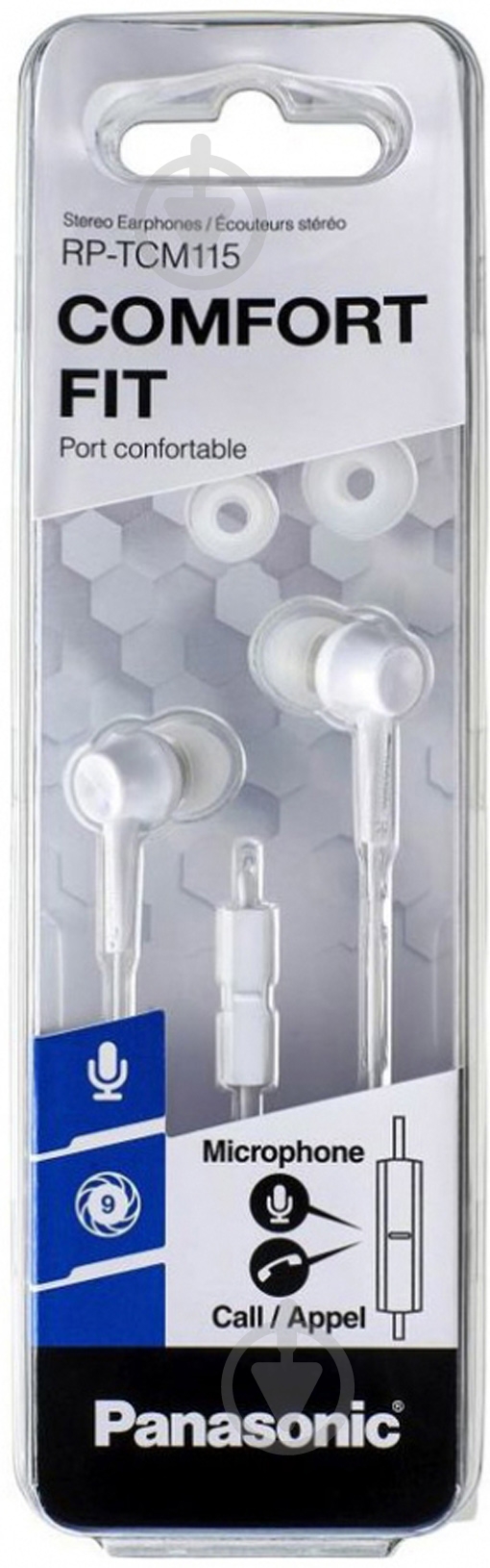 Наушники Panasonic RP-TCM115GC-W white - фото 4
