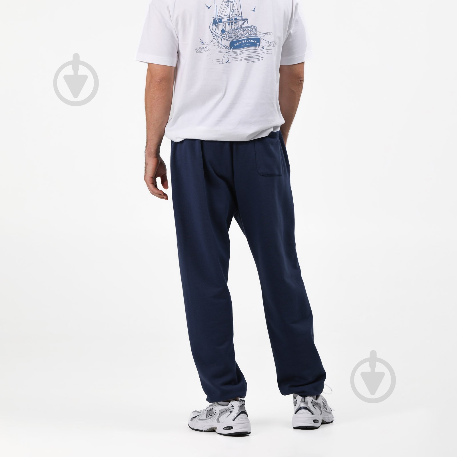 Брюки New Balance Small Logo MP41519NNY р. L синий - фото 2