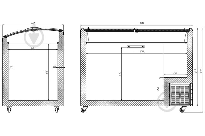 Морозильна скриня Juka M600S в асоритименті - фото 4