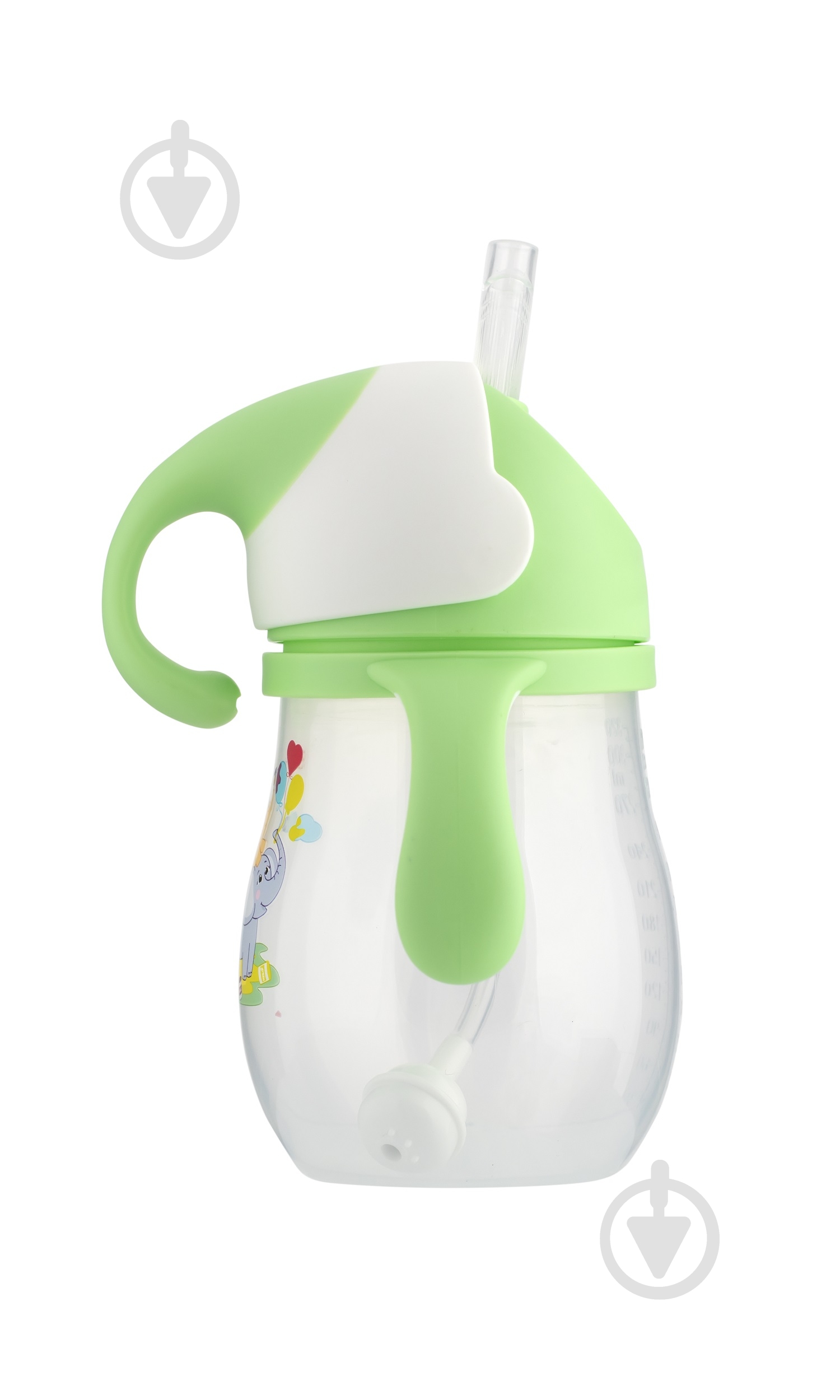 Поїльник Baby Team з силіконовою трубочкою та ручками 5009 - фото 2