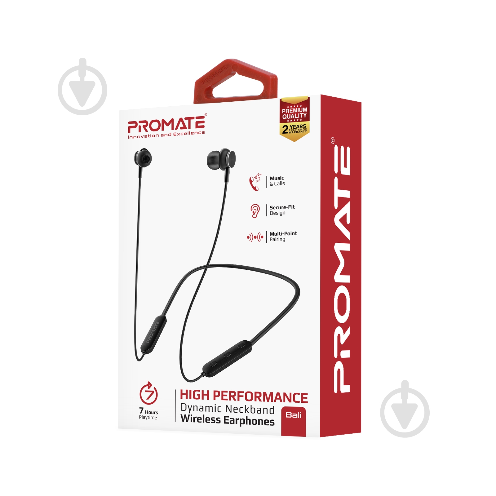Наушники Promate Bali Bluetooth 5 black (bali.black) - фото 7