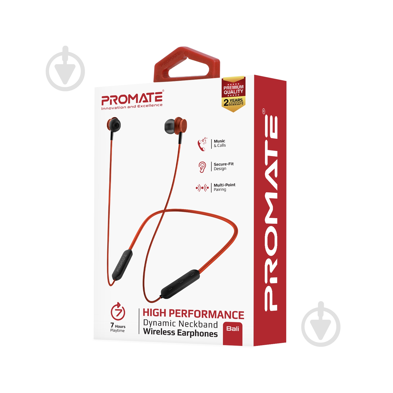 Наушники Promate Bali Bluetooth 5 (bali.maroon) - фото 7 Наушники Promate Bali Bluetooth 5 (bali.maroon) - фото 7