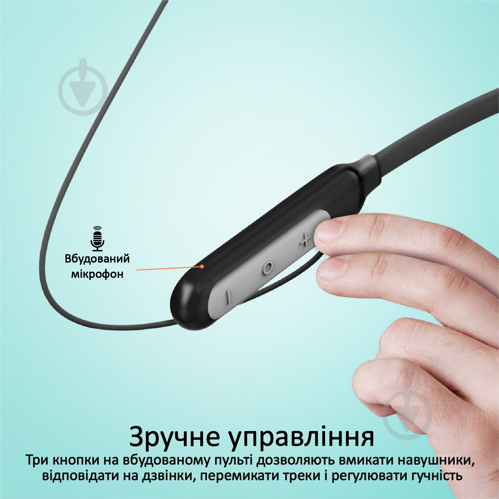 Навушники Promate Quartz Bluetooth 5 IPX5 black (quartz.black) - фото 7