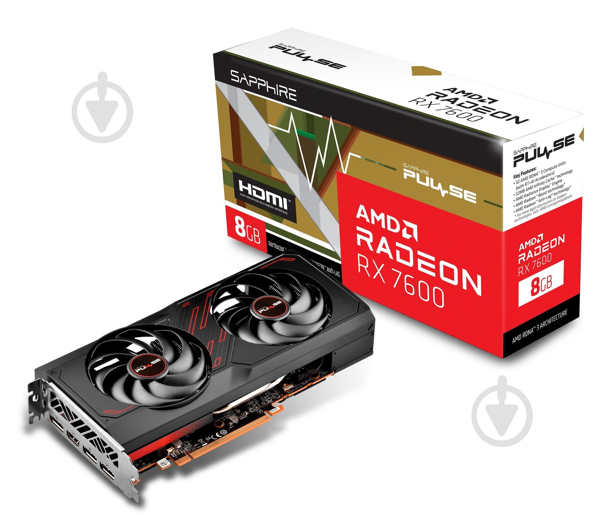 Видеокарта Sapphire Radeon RX 7600 PULSE 8GB GDDR6 128bit (11324-01-20G) - фото 10