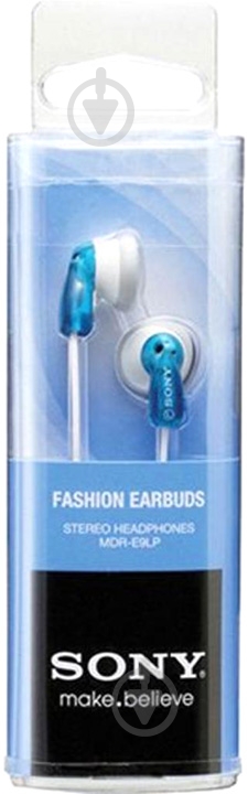 Навушники Sony MDR-E9LP blue (MDRE9LPL.E) - фото 2 Навушники Sony MDR-E9LP blue (MDRE9LPL.E) - фото 2
