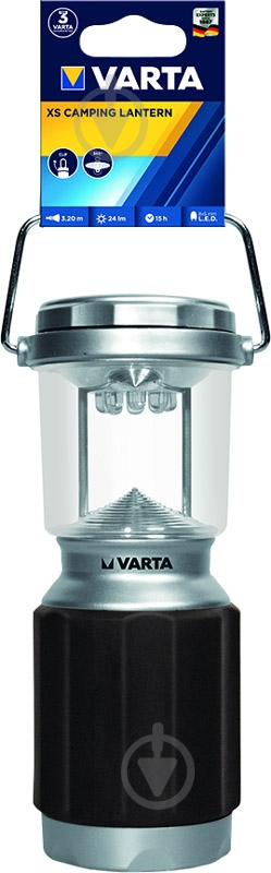 Фонарь Varta 16664101111 Camping Lantern XS LED 4AA серый - фото 2 Фонарь Varta 16664101111 Camping Lantern XS LED 4AA серый - фото 2