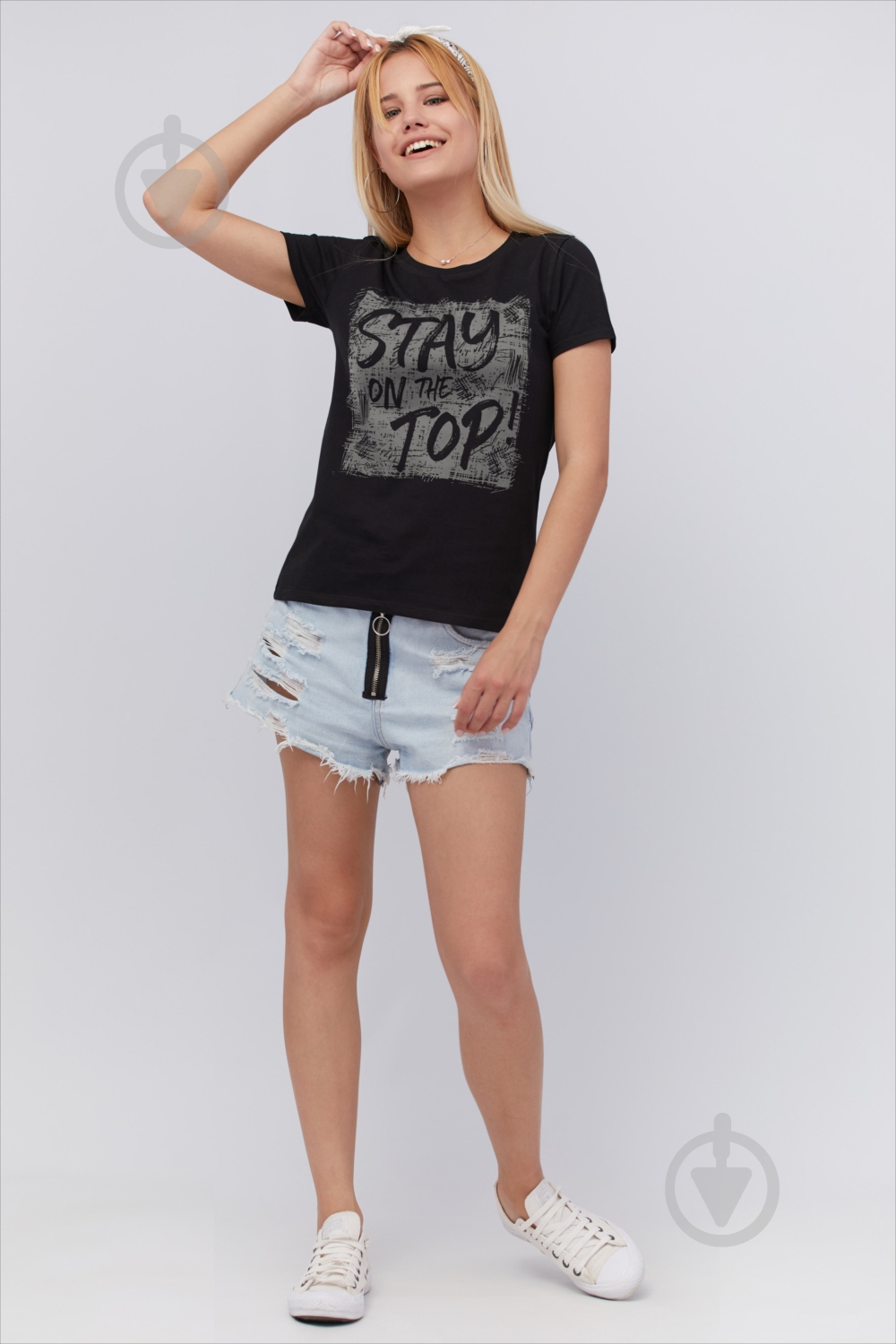 Футболка YAPPI Basic WB1025 р.S черный - фото 2