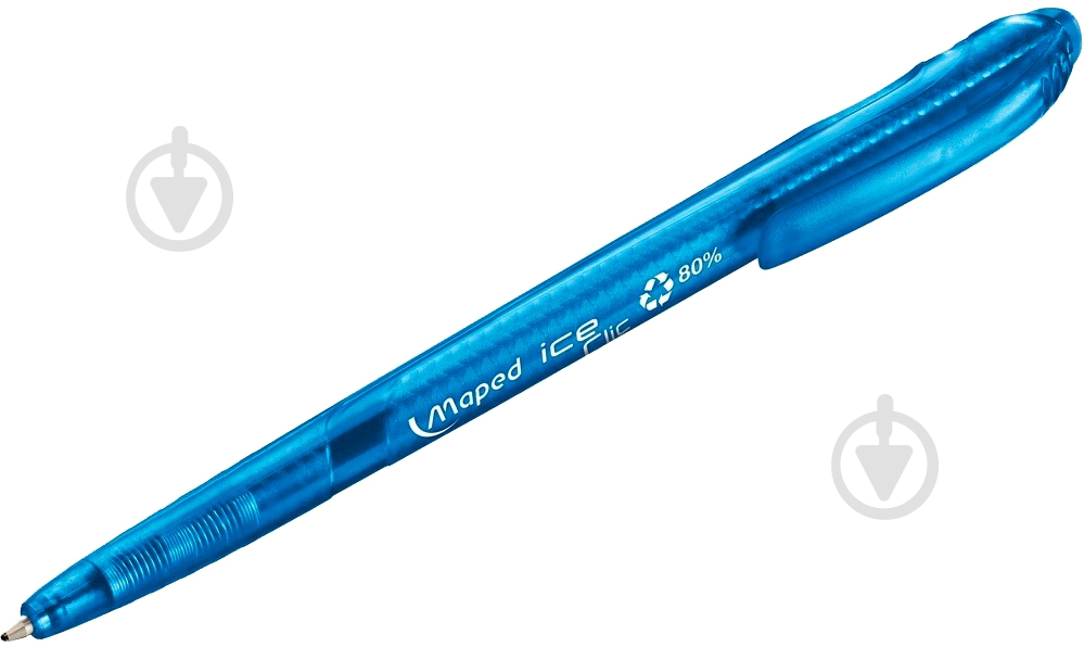 Ручка шариковая ICE CLIC 1.0мм, синий - фото 1