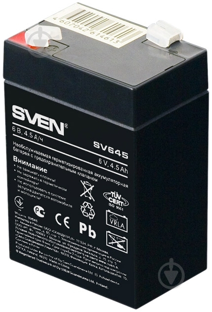 Аккумуляторная батарея  Sven (6V 4.5Ah) SV 645 - фото 2