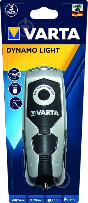 Фонарь Varta 17680101401 Dynamo Light LED серый - фото 4