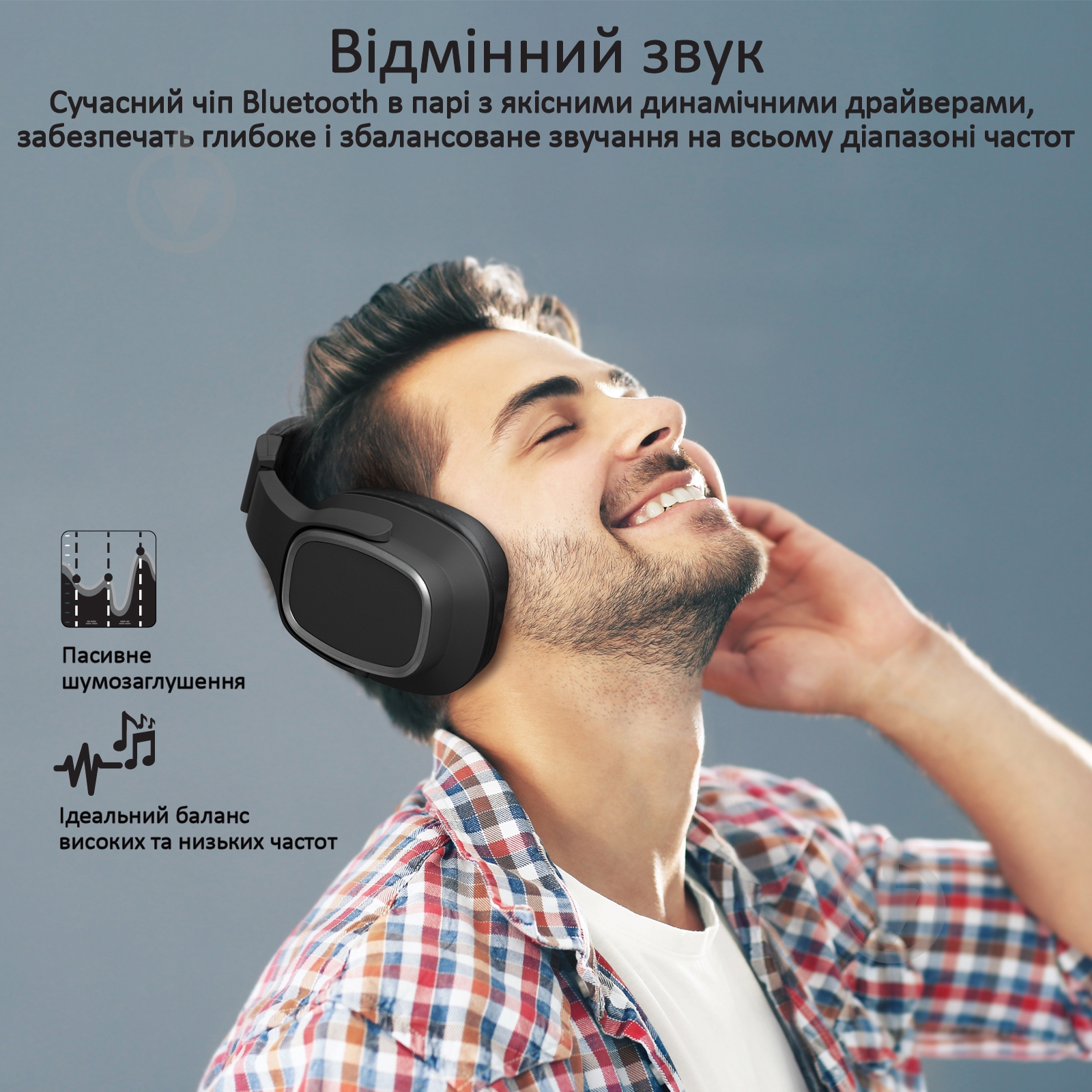 Наушники Promate Corvin Bluetooth 5 black (corvin.black) - фото 5 Наушники Promate Corvin Bluetooth 5 black (corvin.black) - фото 5