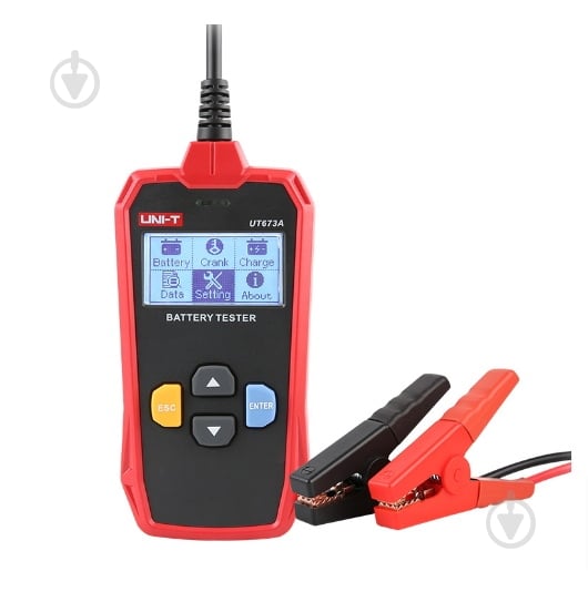 Тестер акумуляторних батарей UNI-T UT-673A 12-1673 - фото 1 Тестер акумуляторних батарей UNI-T UT-673A 12-1673 - фото 1