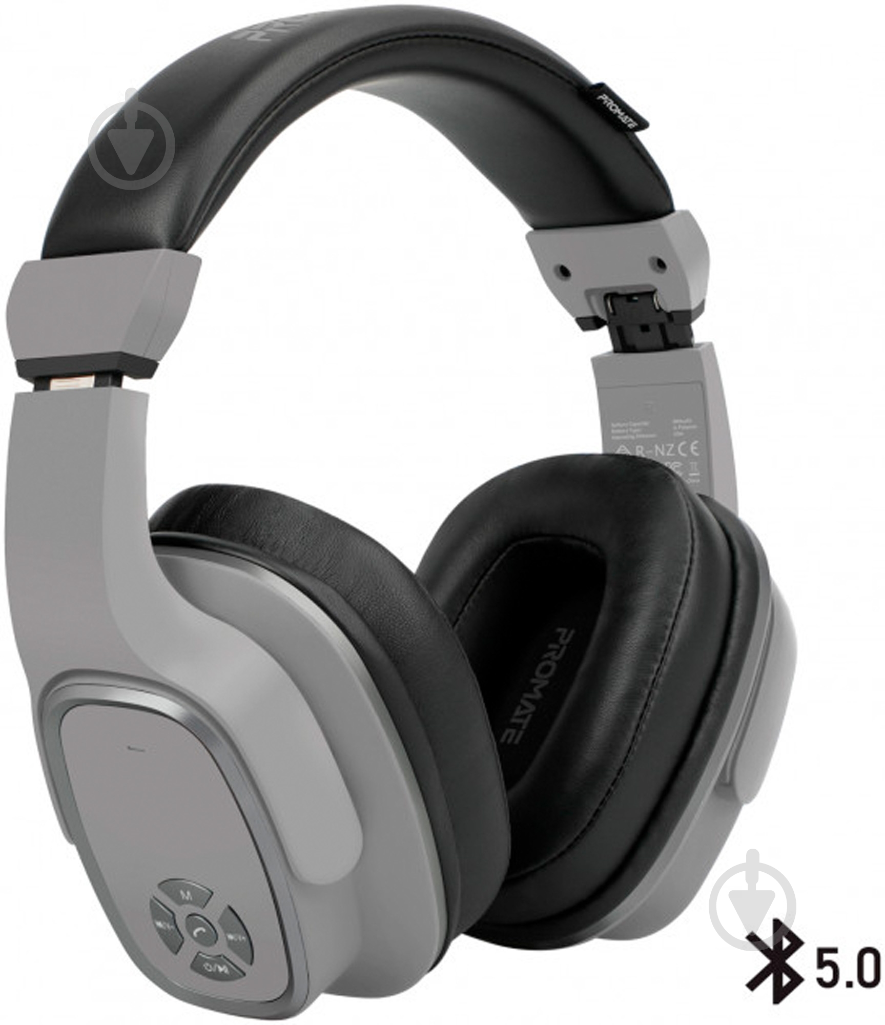 Наушники Promate Corvin Bluetooth 5 grey (corvin.grey) - фото 1 Наушники Promate Corvin Bluetooth 5 grey (corvin.grey) - фото 1