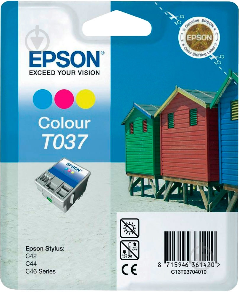 Картридж Epson Т037 Color C13T03704010 многоцветный C13T03704010 - фото 1 Картридж Epson Т037 Color C13T03704010 многоцветный C13T03704010 - фото 1