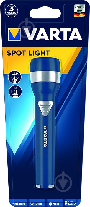Фонарь Varta 16600101401 Spot Light 2AA синий - фото 3 Фонарь Varta 16600101401 Spot Light 2AA синий - фото 3
