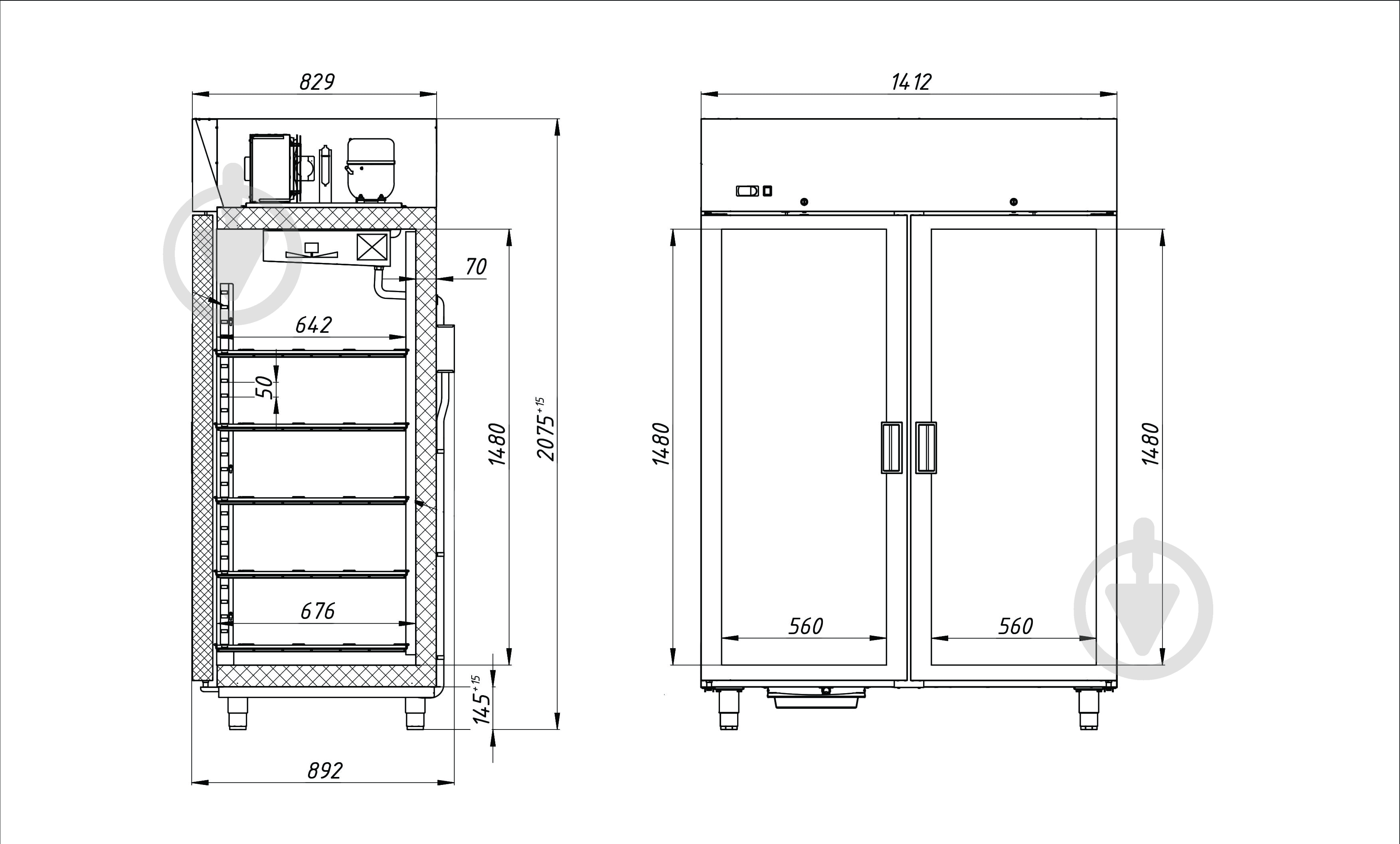 Шкаф морозильный Juka ND140M белый - фото 3