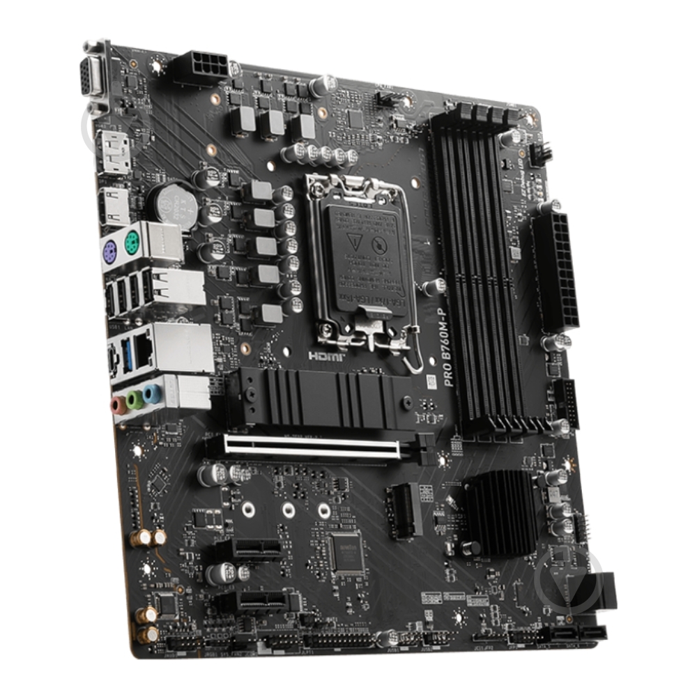 Материнская плата MSI PRO B760M-P (Socket 1700, Intel B760, micro ATX) - фото 2