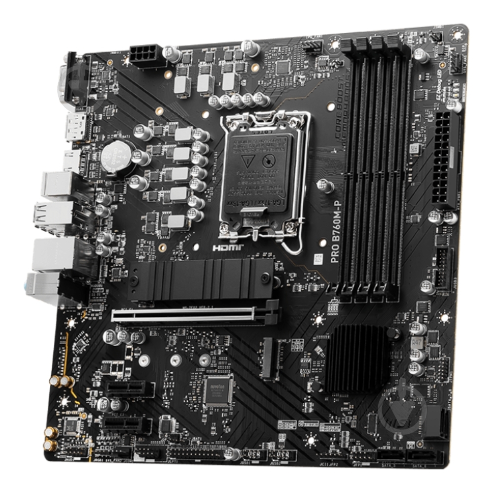 Материнская плата MSI PRO B760M-P (Socket 1700, Intel B760, micro ATX) - фото 5