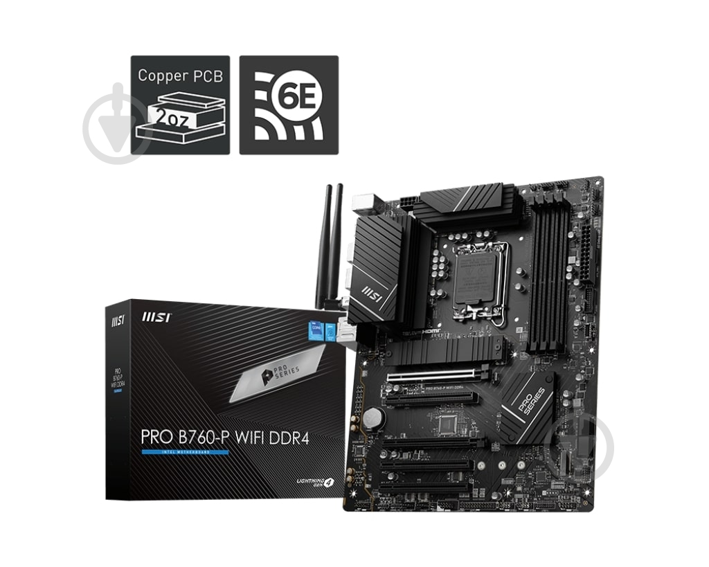Материнская плата MSI 911-7D98-015 (Socket 1700, Intel B760, ATX) - фото 5 Материнская плата MSI 911-7D98-015 (Socket 1700, Intel B760, ATX) - фото 5