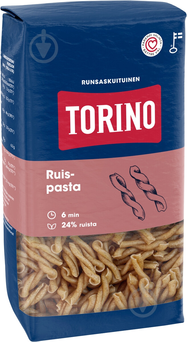 Макароны TORINO Ржаные 500 г - фото 1 Макароны TORINO Ржаные 500 г - фото 1