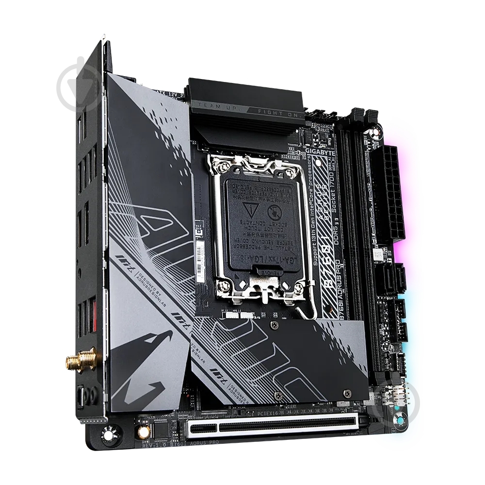 Материнська плата Gigabyte B760I AORUS PRO (Socket 1700, Intel B760, mini ITX) - фото 2