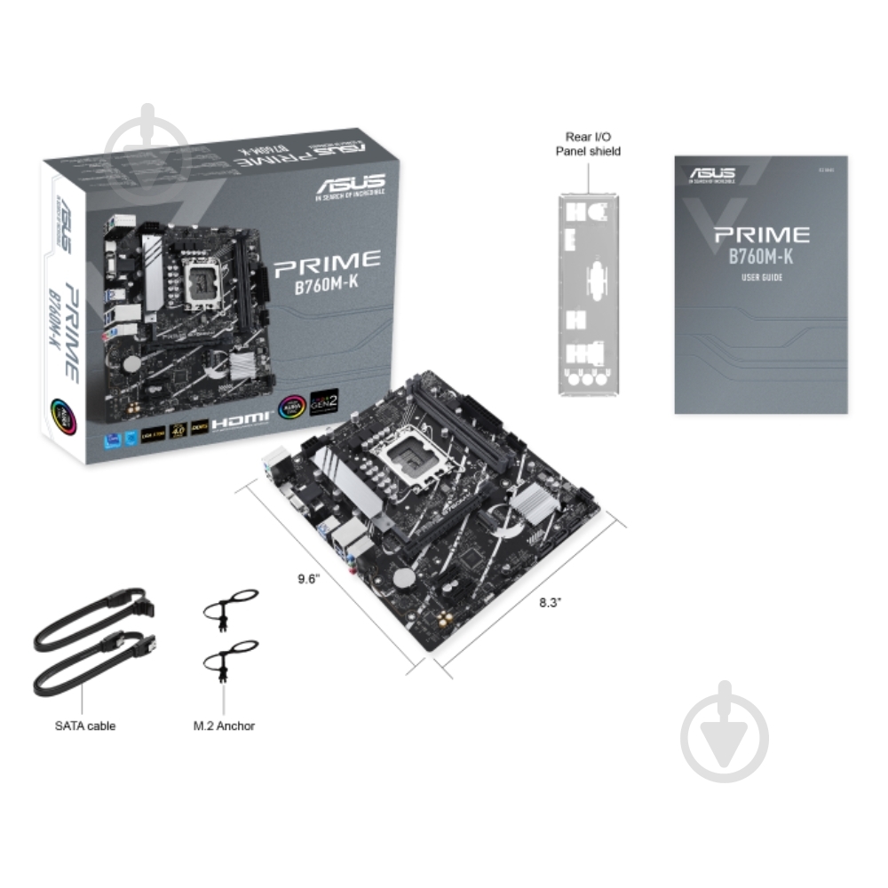 Материнская плата Asus PRIME B760M-K (Socket 1700, Intel B760, micro ATX) - фото 6