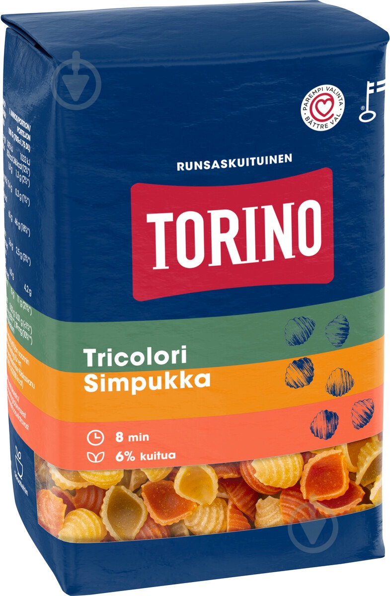 Макароны овощные TORINO Ракушки 425 г - фото 1