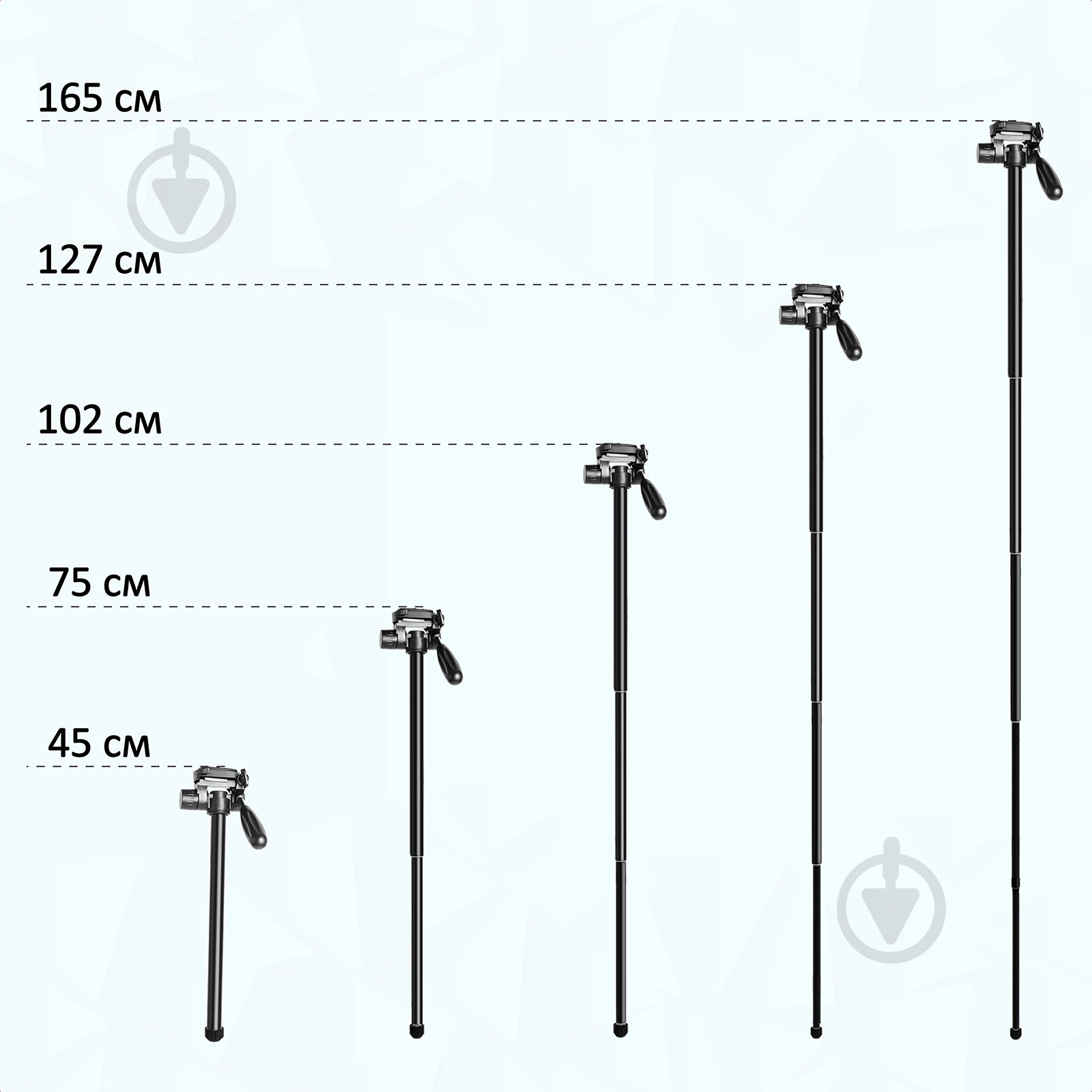 Штатив Promate Precise-180 Black - фото 6 Штатив Promate Precise-180 Black - фото 6