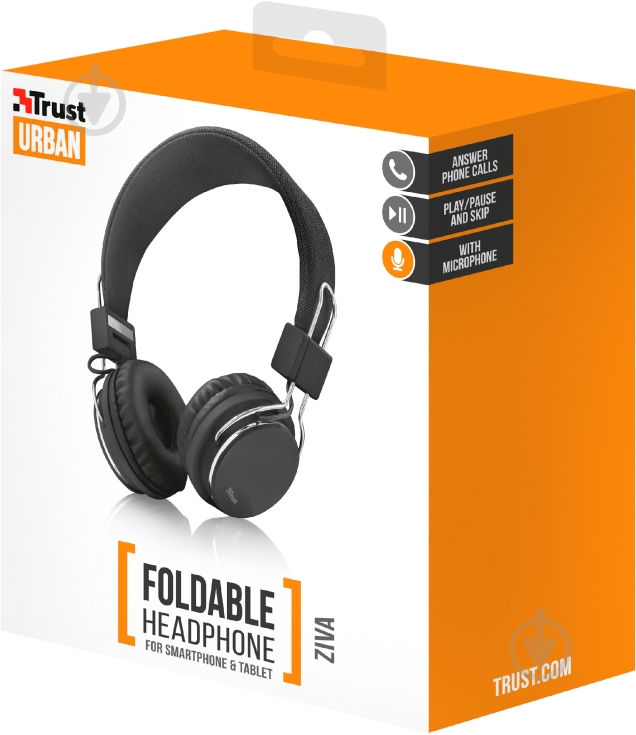 Навушники Trust Urban Ziva Foldable black (21821) - фото 5