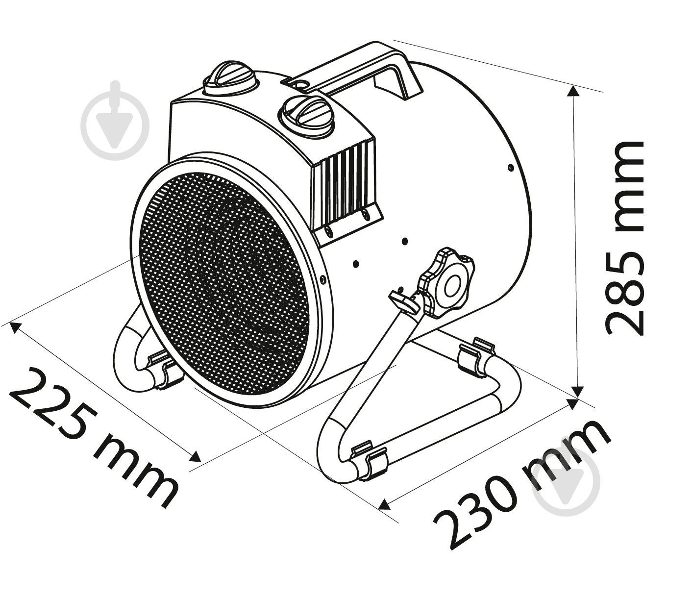 Обогреватель электрический NEO tools 90-067 2 кВт 220 В - фото 7