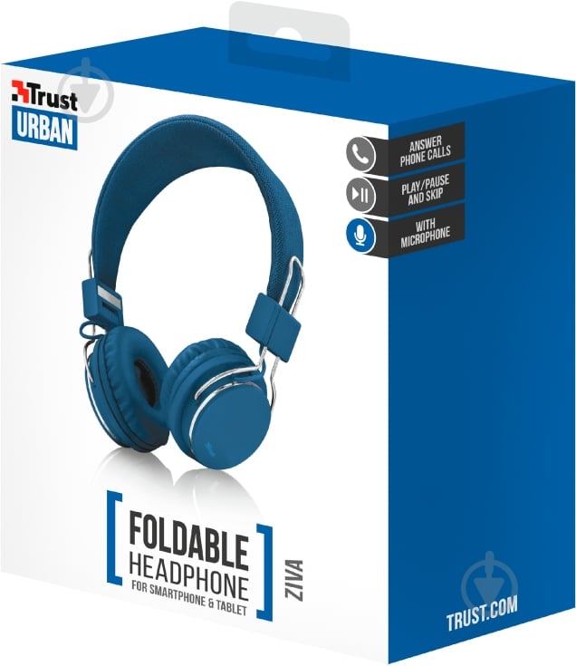 Навушники Trust Urban Ziva Foldable blue (21823) - фото 6