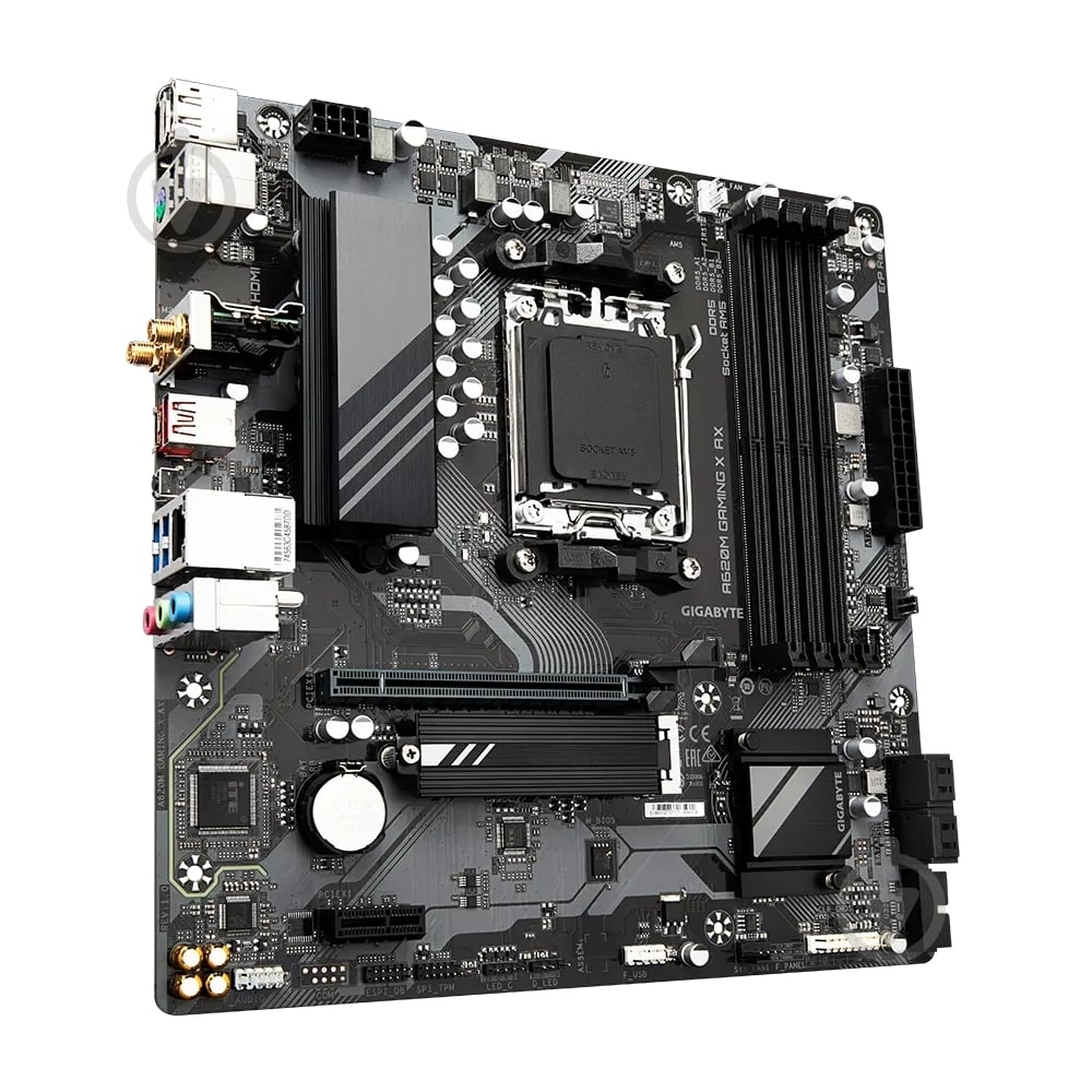 Материнская плата Gigabyte A620M GAMING X AX (Socket AM5, AMD A620, micro ATX) - фото 2