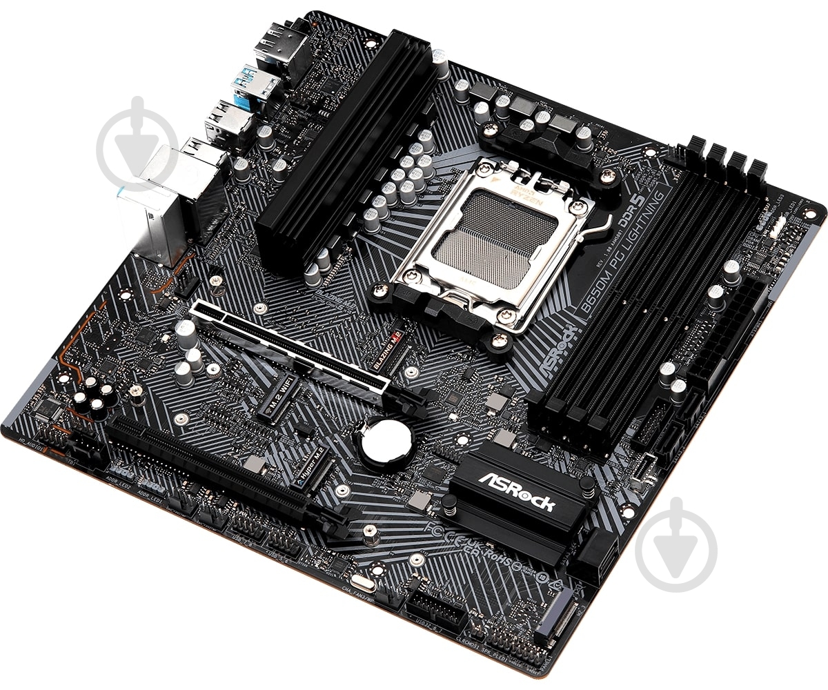 Материнская плата ASRock B650M_PG_LIGHTNING (Socket AM5, AMD B650, micro ATX) - фото 4