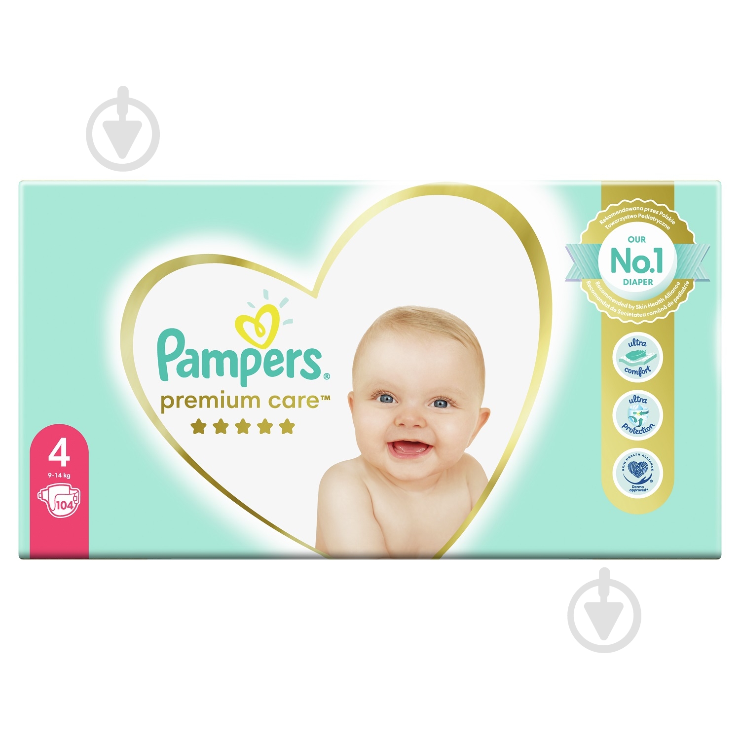 Підгузки Pampers Premium Care 4 9-14 кг 104 шт. - фото 2 Підгузки Pampers Premium Care 4 9-14 кг 104 шт. - фото 2