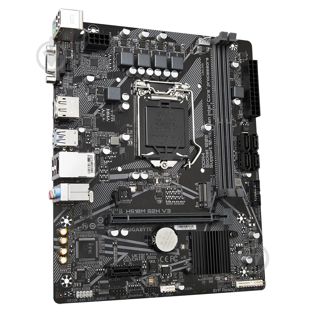 Материнская плата Gigabyte H510M S2H V3 (Socket 1200, Intel H470, micro ATX) - фото 2
