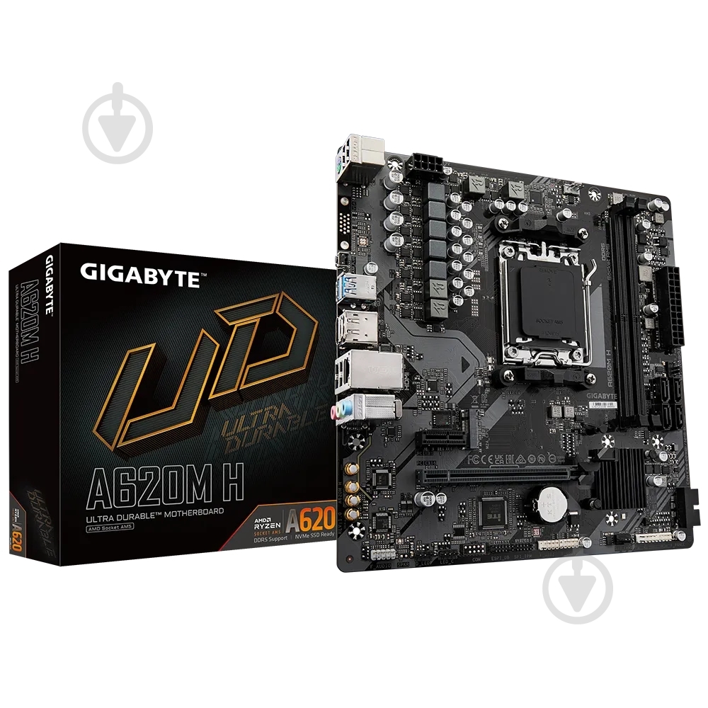 Материнская плата Gigabyte A620M H (Socket AM5, AMD A620, micro ATX) - фото 5
