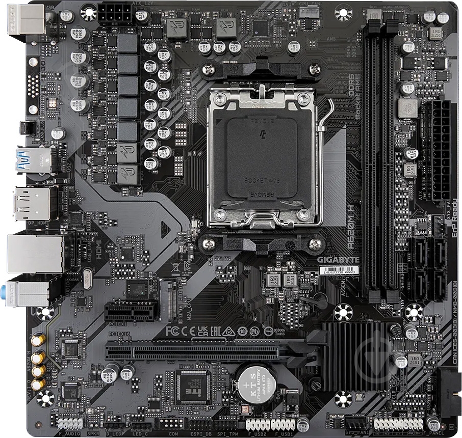Материнская плата Gigabyte A620M H (Socket AM5, AMD A620, micro ATX) - фото 1