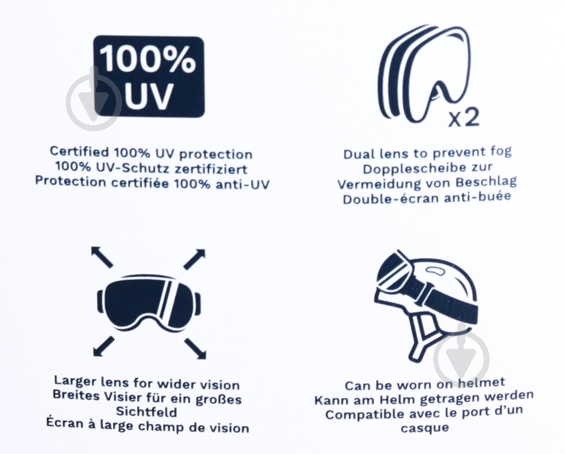 Маска McKinley Flyte Mirror III 426826-050 чорний - фото 5