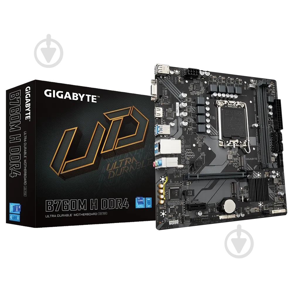 Материнская плата Gigabyte B760M H DDR4 (Socket 1700, Intel B760, micro ATX) - фото 4