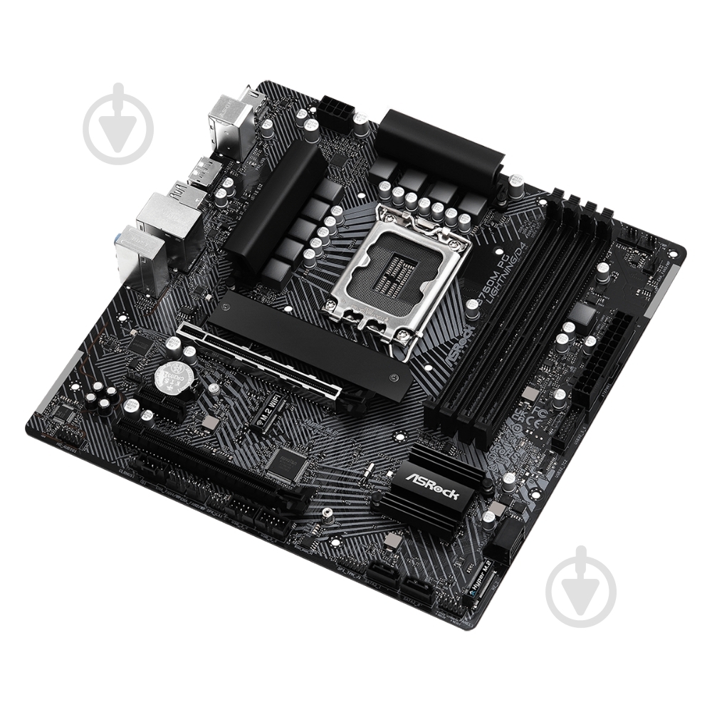 Материнська плата ASRock B760M PG LIGHTNING/D4 (Socket 1700, Intel B760, micro ATX) - фото 4 Материнська плата ASRock B760M PG LIGHTNING/D4 (Socket 1700, Intel B760, micro ATX) - фото 4