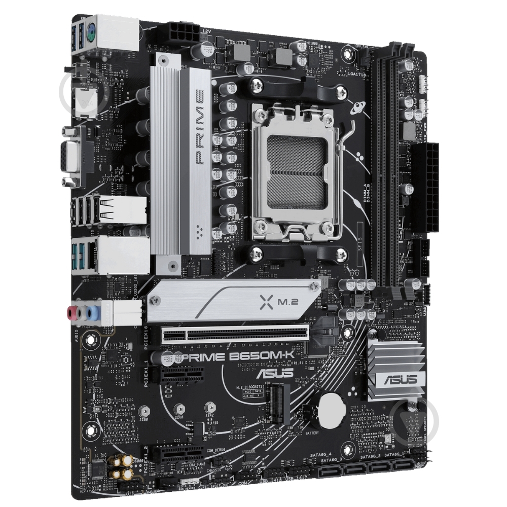 Материнская плата Asus PRIME B650M-K (Socket AM5, AMD B650, micro ATX) - фото 2