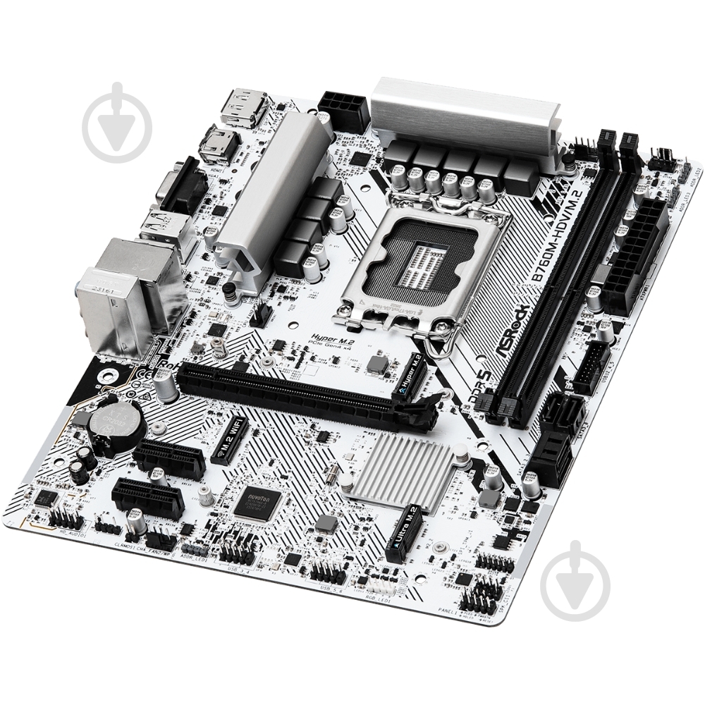Материнська плата ASRock B760M-HDV/M.2 (Socket 1700, Intel B760, micro ATX) - фото 3