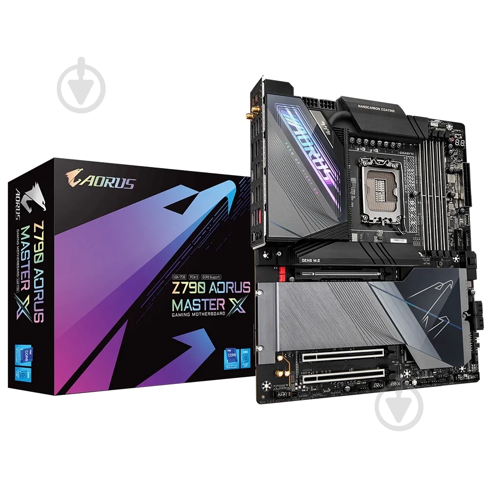 Материнская плата Gigabyte Z790 AORUS MASTER X (Socket 1700, Intel Z790, E-ATX) - фото 4 Материнская плата Gigabyte Z790 AORUS MASTER X (Socket 1700, Intel Z790, E-ATX) - фото 4