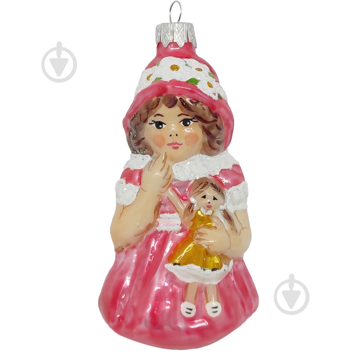Игрушка на елку Девочка с куклой разноцветный 2103 - фото 1