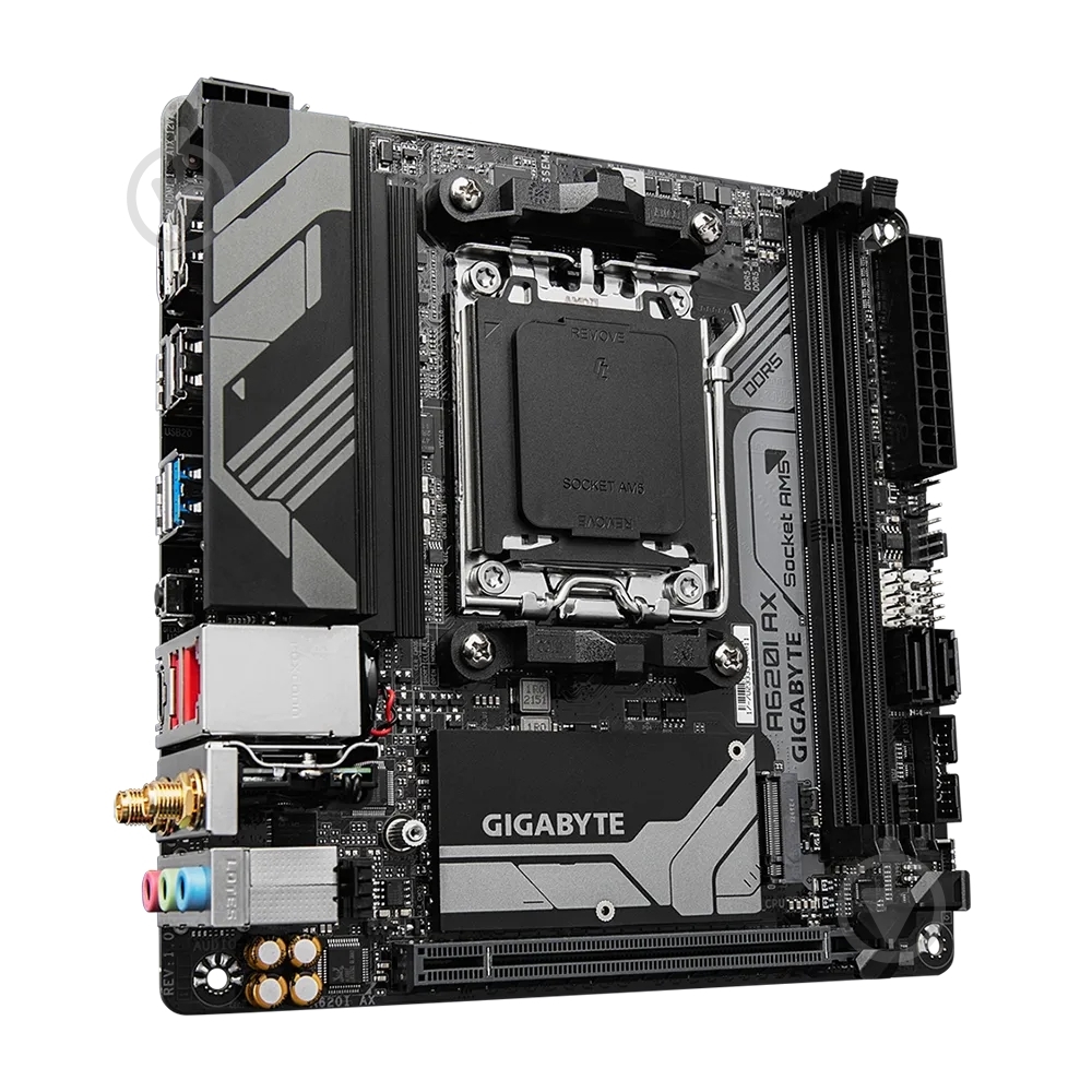 Материнская плата Gigabyte A620I AX (Socket AM5, AMD A620, mini ITX) - фото 2