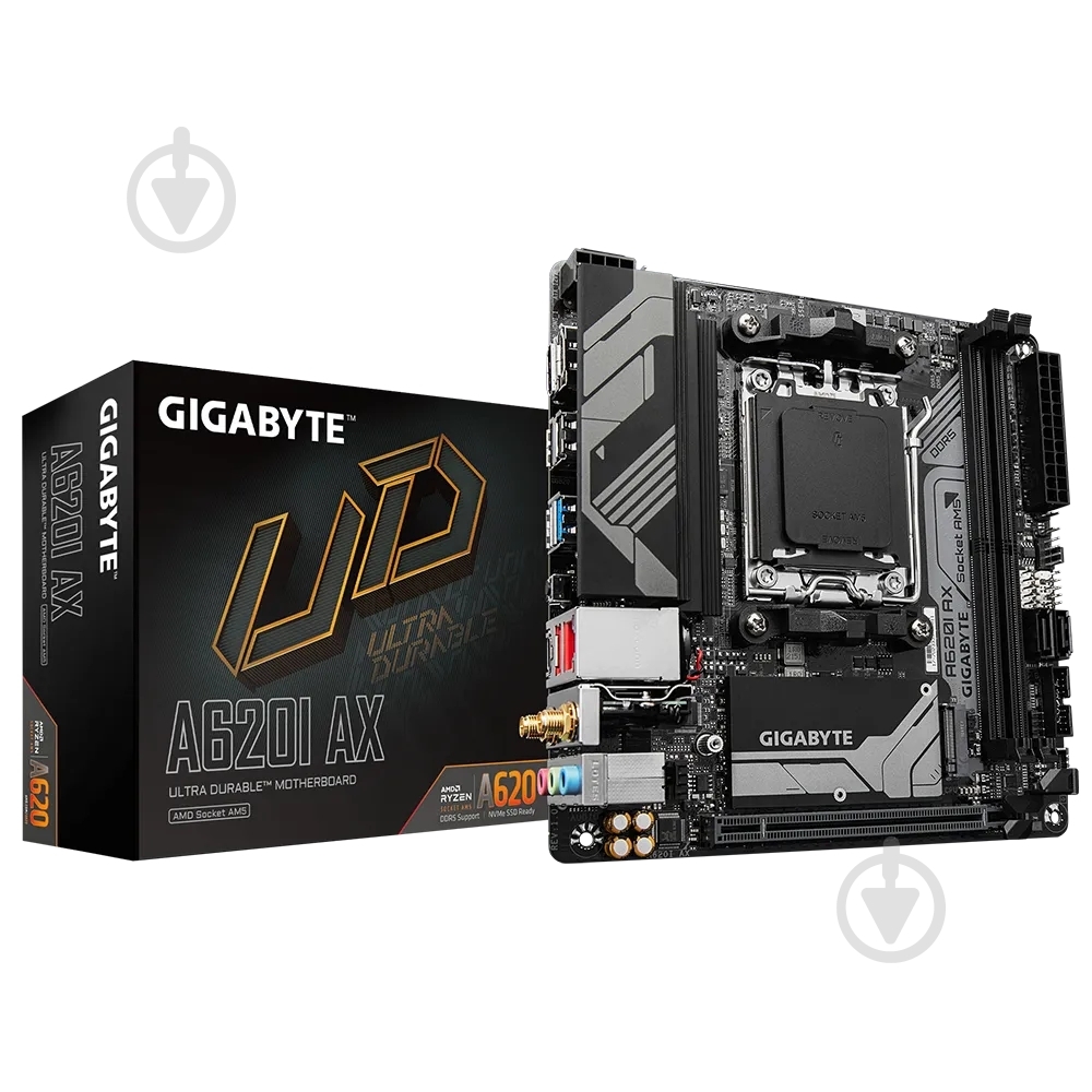 Материнская плата Gigabyte A620I AX (Socket AM5, AMD A620, mini ITX) - фото 5