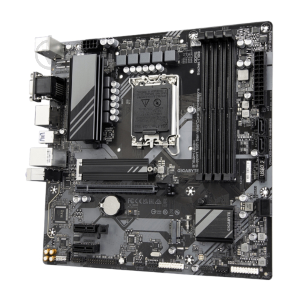 Материнская плата Gigabyte B760M DS3H (Socket 1700, Intel B760, micro ATX) - фото 3 Материнская плата Gigabyte B760M DS3H (Socket 1700, Intel B760, micro ATX) - фото 3