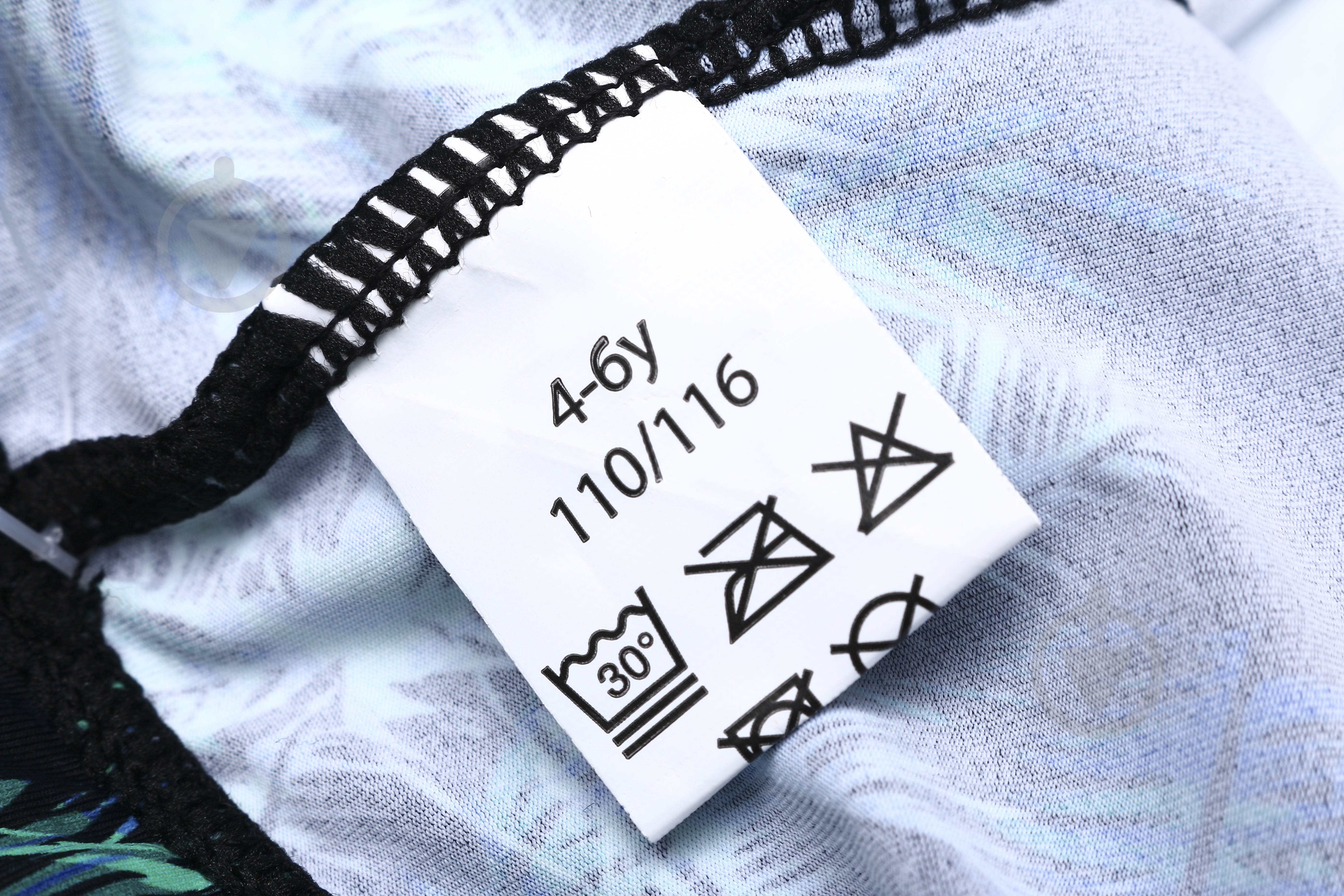 Плавки Shantou Пальмы р.134-140 темно-синий - фото 4